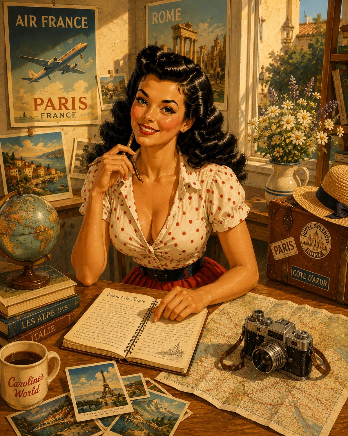 Caroline's World — She does not collect destinations