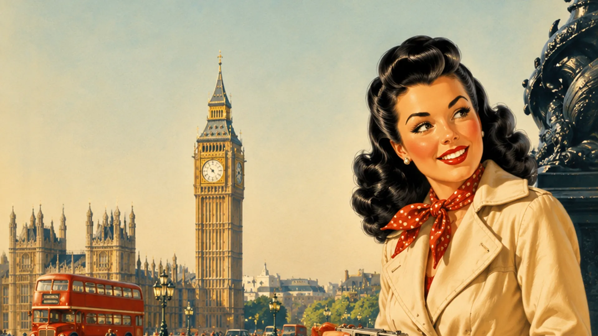 Caroline's World retro illustrated travel universe